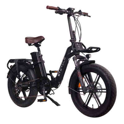 ET.Cycle F1000 Folding E-Bike, 48V 21Ah, 1008Wh, Hydraulic Brakes [Matt Black 20"]