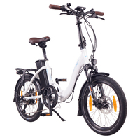 Image of NCM Paris+ Folding E-Bike, 250W, 36V 19Ah 684Wh Battery [White 20"]