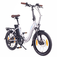 Image of NCM Paris Folding E-Bike 250W 36V 15Ah 540Wh Battery [Silver 20"]