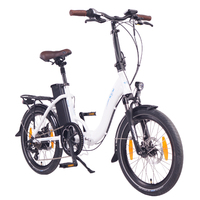 Image of NCM Paris Folding E-Bike, 250W, 36V 15Ah 540Wh Battery [White 20"]