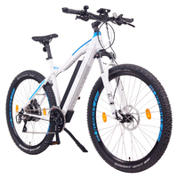 Image of NCM Moscow Plus Electric Mountain Bike, E-Bike, 250W-500W, E-MTB, 48V 16Ah 768Wh Battery [White 27.5]