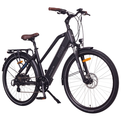 Image of NCM T3S Step-Thru Trekking E-Bike, 250W, 48V 12Ah 576Wh Battery, Hydraulic Brake [Matt Black 28"]