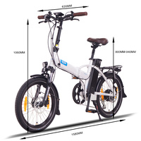Image of NCM London+ Folding E-Bike, 250W-350W, 36V 19Ah 684Wh Battery [White 20]
