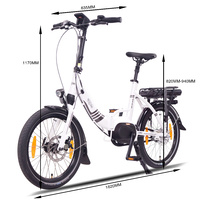 Image of NCM Paris Max N8R Folding E-Bike, 36V 14Ah 540Wh Battery, [White 20]