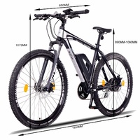 Image of NCM Prague Electric Mountain Bike, E-Bike, E-MTB, 250W-500W, 36V 13Ah 468Wh Battery [Black 29]