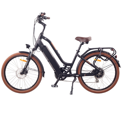 Image of NCM Cru7s Step Thru Cruiser Electric Bike, 250W, 48V 19Ah 912Wh Battery [Matt Black]