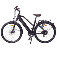 Image of NCM T3S Step-Thru Trekking E-Bike, City-Bike, 250W-500W, 48V 12Ah 576Wh Battery [Black 28"]