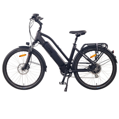 Image of NCM T7s Step Thru Trekking E-Bike, 250W, 48V 19Ah 912Wh Battery [Matt Black 26"]