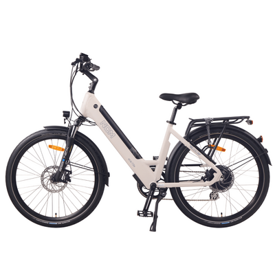 Image of NCM T3S Step-Thru Trekking E-Bike, 250W-500W, 48V 12Ah 576Wh Battery [Sand 26"]