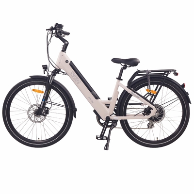 Image of NCM T3S Step-Thru Trekking E-Bike, 250W-500W, 48V 12Ah 576Wh Battery, Hydraulic Brake [Sand 26"]