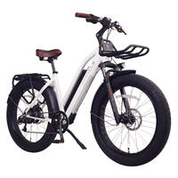 Image of ET.Cycle T720 Step-Thru Fat Trekking E-Bike, 250W-750W, 48V 15Ah 720Wh Battery [Matt White 26"]