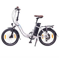 Image of NCM Paris Folding E-Bike 250W 36V 15Ah 540Wh Battery [Silver 20"]
