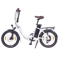Image of NCM Paris Folding E-Bike, 250W, 36V 15Ah 540Wh Battery [White 20"]