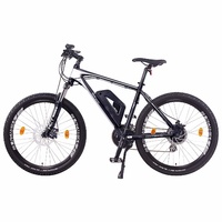 Image of NCM Prague Electric Mountain Bike, E-Bike, E-MTB, 250W, 36V 13Ah 468Wh Battery [Black 27.5]