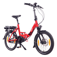Image of NCM Paris Max N8R Folding E-Bike, 36V 14Ah 540Wh Battery [Gloss Red 20]