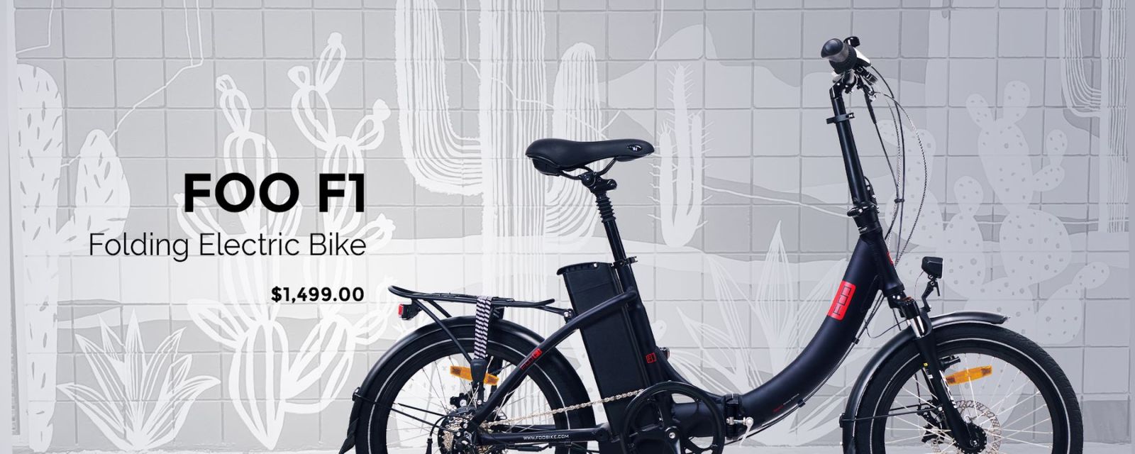 Leon Cycle new E-Bike: The FOO F1 Folding E-Bike. Powered with 36V 14AH battery for your long rides. Easy to fold with a unique, low and stable frame. Frame, stem, pedals and saddle are all foldable for exceptional flexibility.