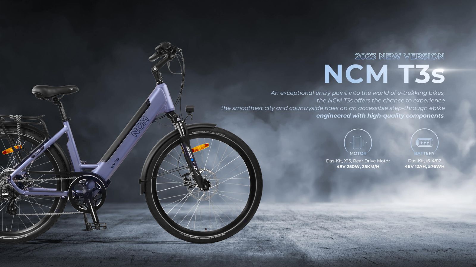 NCM T3 Bicicleta eléctrica urbana- Ingeniería alemana