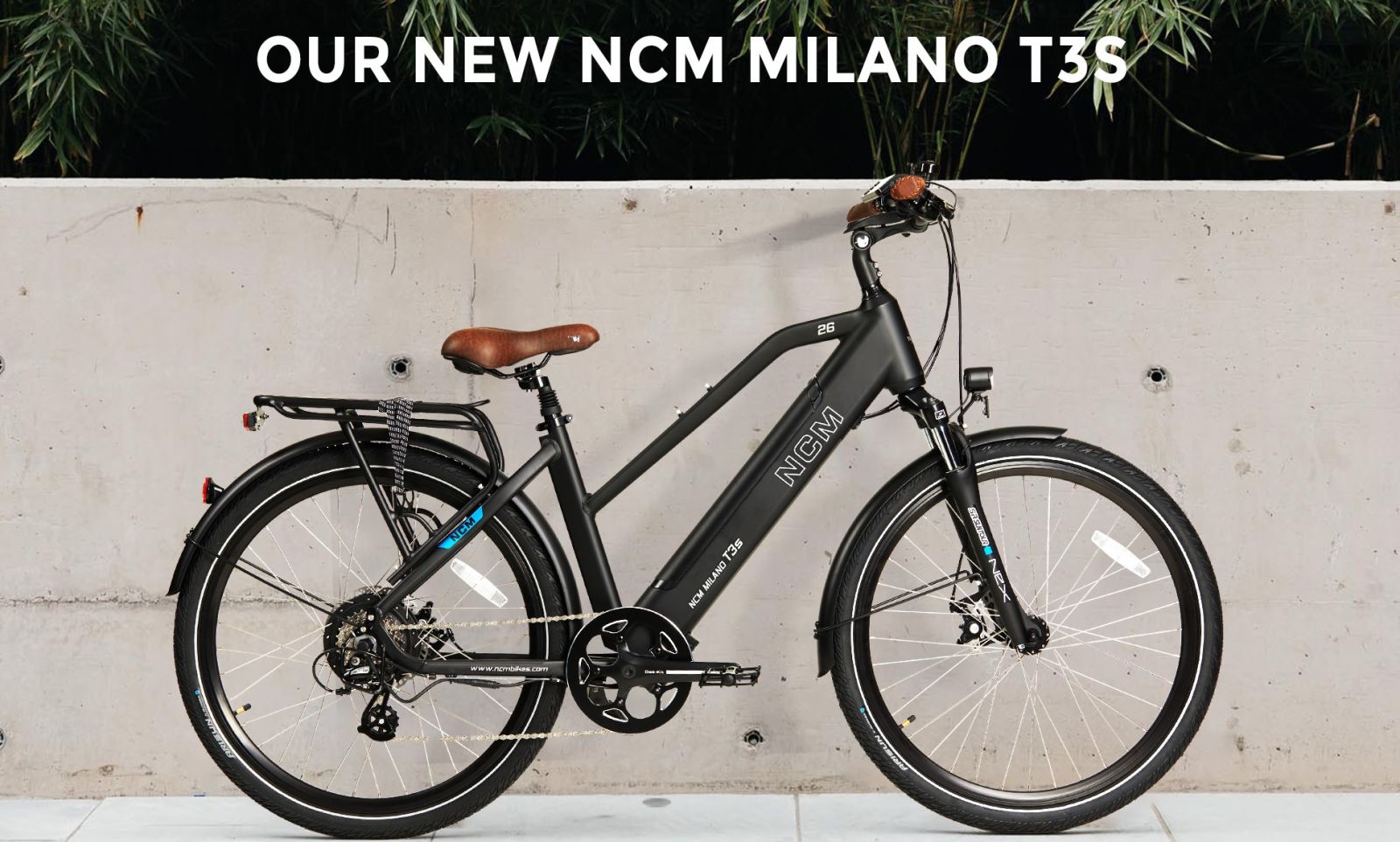 NCM Milano T3s, Vélo Electrique Trekking, 250W, Batterie 48V 12Ah 576Wh