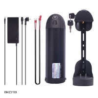 E-Bike Bottle Battery Kit 36V 14Ah 504Wh - Bracket - Charger Black