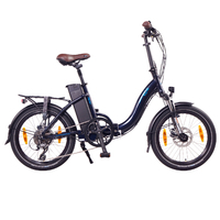NCM Paris+ Folding E-Bike, 250W, 36V 19Ah 684Wh Battery, [Dark Blue 20]