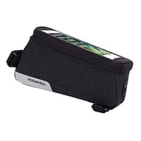 ROSWHEEL, Top bar bag, phone holder (max 140mm screen size) and large capacity storage, velcro secure mounting