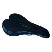 Saddle Velo End-Zone 270mmx150mm cut-out blk, inclined riding, great tourer!