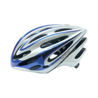 HELMET Profile, Double In-mould, Full retention ring for greater comfort, Dial Fit System, Medium/Large (58-62cm) BLUE/WHITE *Top Quality*