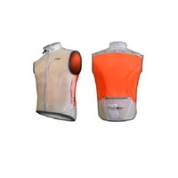 Wind Vest FUNKIER ,Veneto/Transparent w/Orange safety, Medium