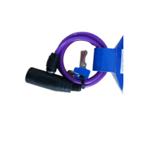 Oxford Bumper Compact Cable Lock, 600x6mm, 2 keys, Purple