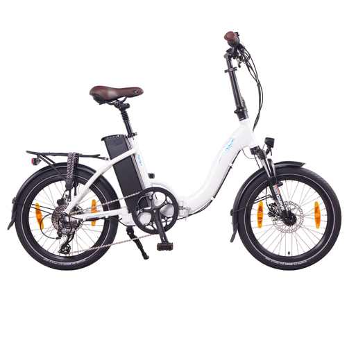 NCM Paris+ Folding E-Bike, 250W, 36V 19Ah 684Wh Battery [White 20"]