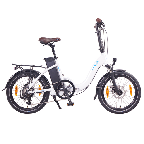 NCM Paris Folding E-Bike, 250W, 36V 15Ah 540Wh Battery [White 20"]