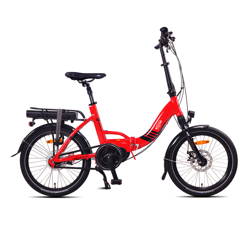 NCM Paris Max N8R Folding E-Bike, 36V 14Ah 540Wh Battery [Gloss Red 20]