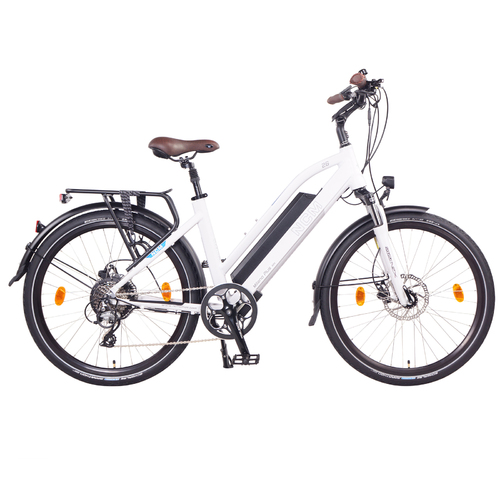 NCM Milano Plus Trekking E-Bike, City-Bike, 250W, 48V 16Ah 768Wh Battery [White 26]