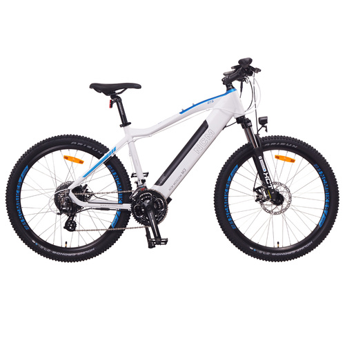 NCM M3 Electric Mountain Bike, E-Bike, 500W, E-MTB, 48V 12Ah, 576Wh Battery [White 27.5"]
