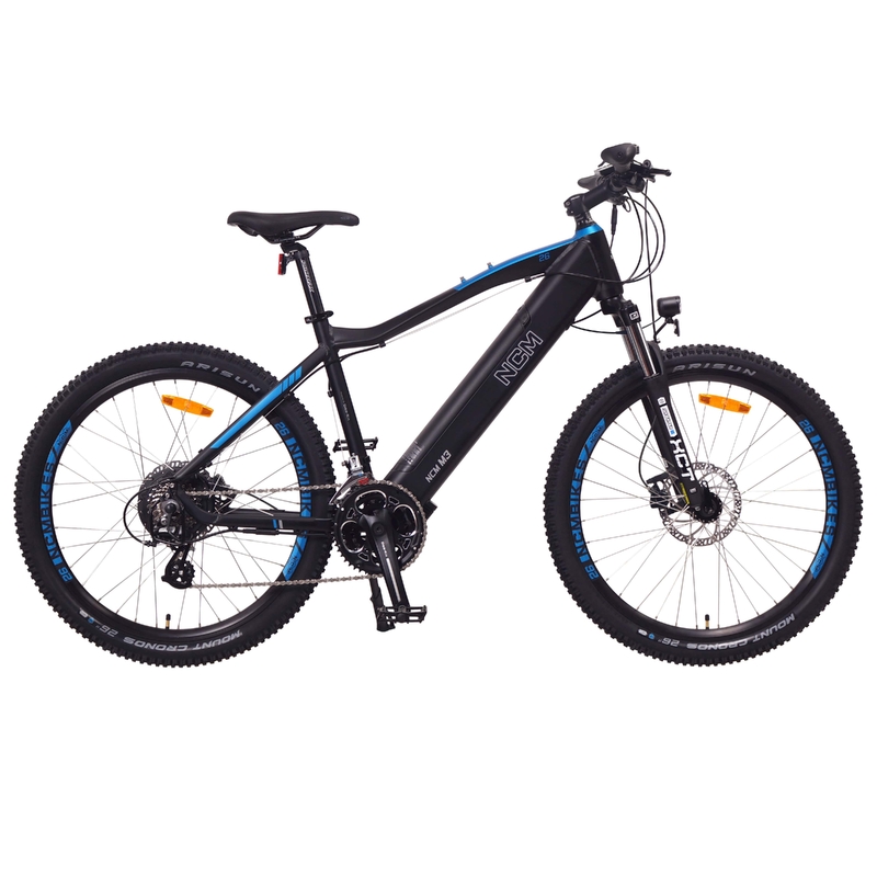 NCM M3 Electric Mountain Bike, 250W E-MTB, 48V 12Ah, 576Wh Battery, Hydraulic Brakes [Black 26"]