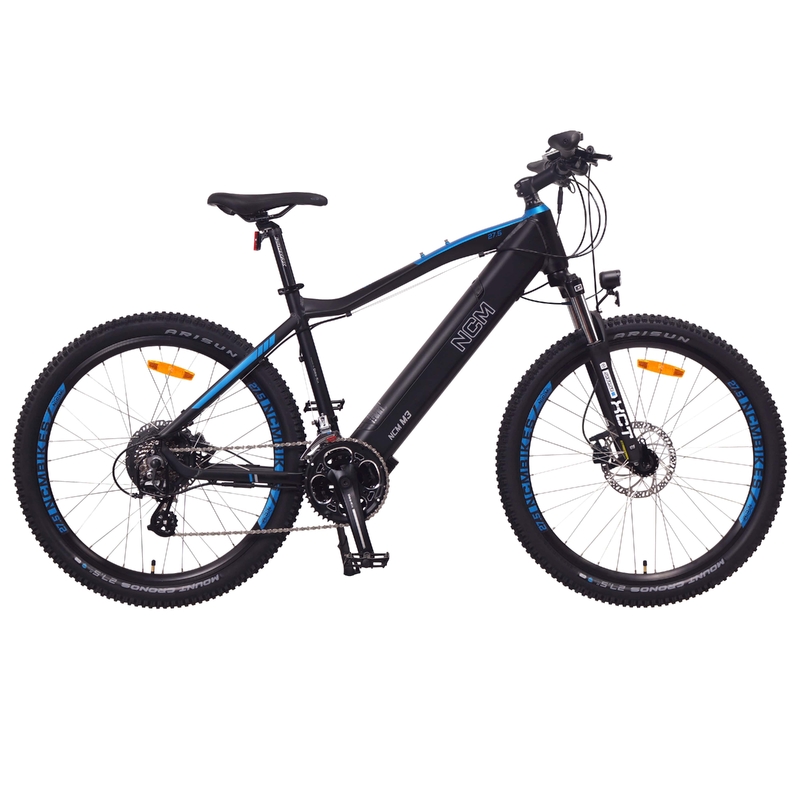 NCM M3 Electric Mountain Bike, 250W E-MTB, 48V 12Ah, 576Wh Battery, Hydraulic Brakes [Black 27.5"]