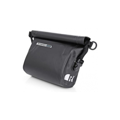 ROSWHEEL Handle bar bag, compact, L27,H21.5,W9cm waterproof w/removable shoulder carry strap.velcro attach