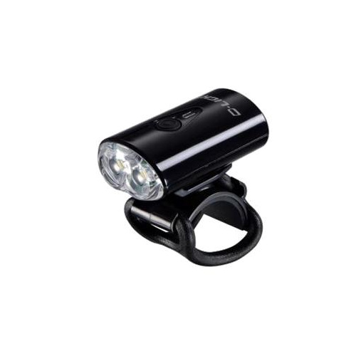 LIGHT - "Super Compact" USB Front Light, 2 LED, USB Rechargeable, BLACK Casing, White Light, D-Light Display Box