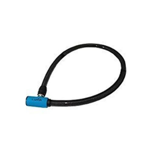 Lock with Blue Highlights, Cable 20mm x 1000mm, key lock, LUMA No1 lock brand in Spain (No Mounting Bracket)